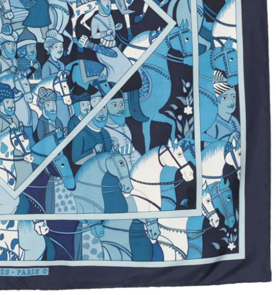 Hermes Ali-Baba by Pierre Peron Silk Scarf 1