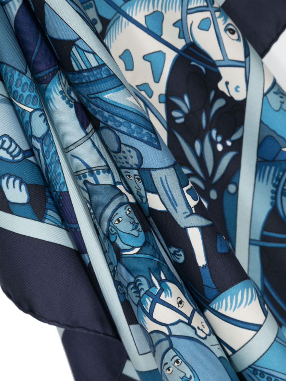Hermes Ali-Baba by Pierre Peron Silk Scarf 2