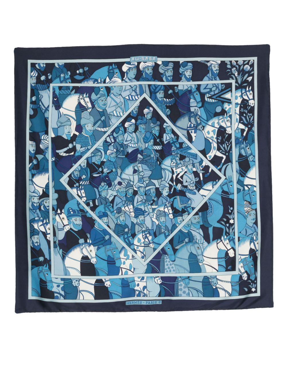 Hermes Ali-Baba by Pierre Peron Silk Scarf 4