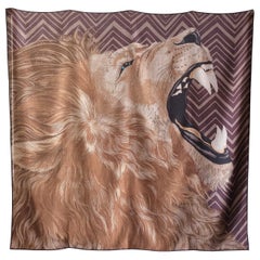 HERMÈS - Alice Shirley Roaaaaar Cashmere Silk Scarf 100 cm Fashion