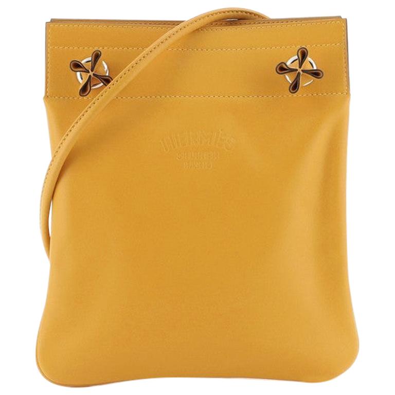 Hermes Orange Milo and Swift Leather Aline Mini Bag Hermes