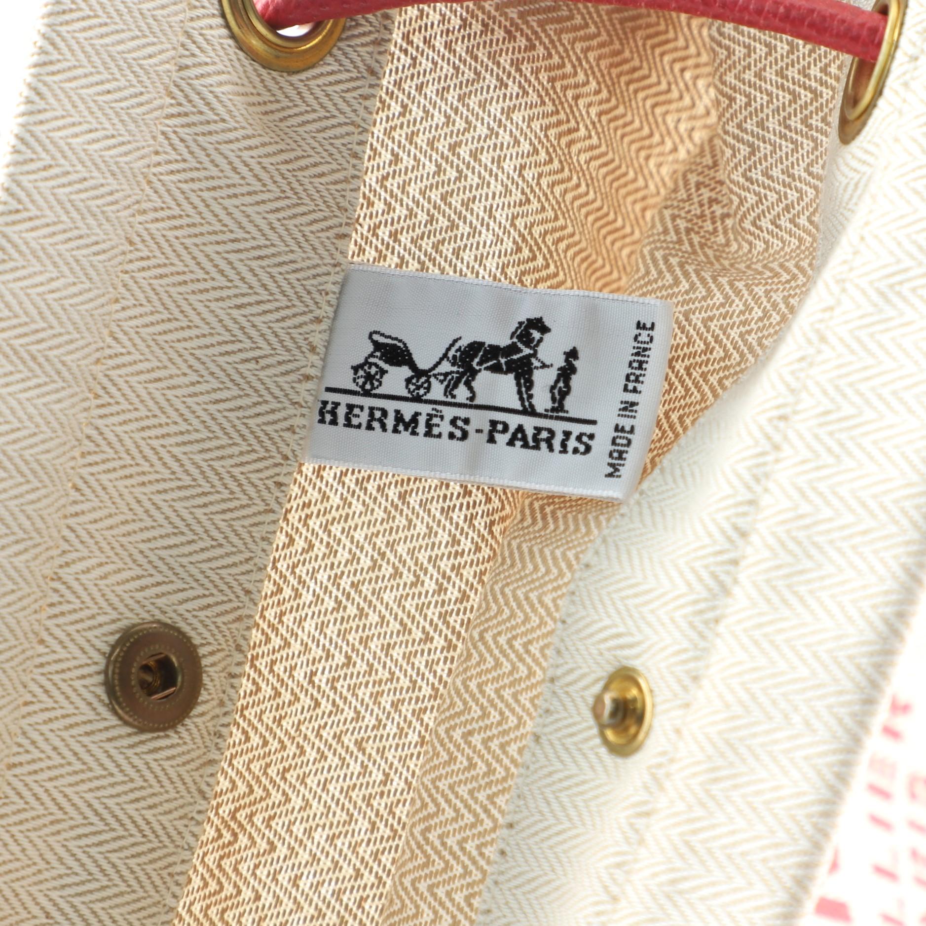 Beige Hermes Aline Bag Toile Mini