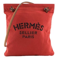 Hermes Aline Grooming Canvas Bag Navy SHW in 2023