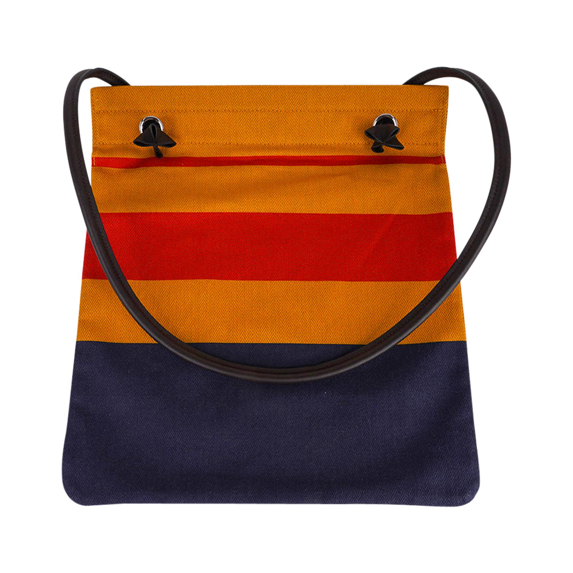 Orange Hermes Aline Rocabar Crossbody Bag / Ebene Swift Leather New For Sale