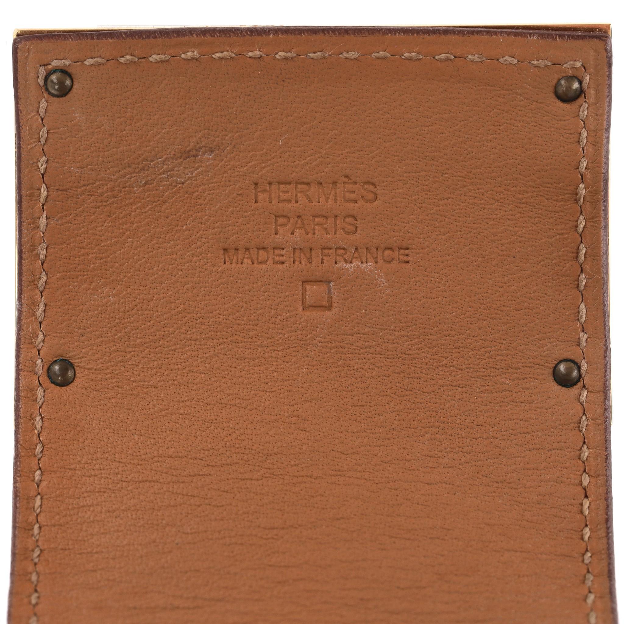 Hermes Pulsera de piel de caimán para perro Extreme Cuff en venta 4