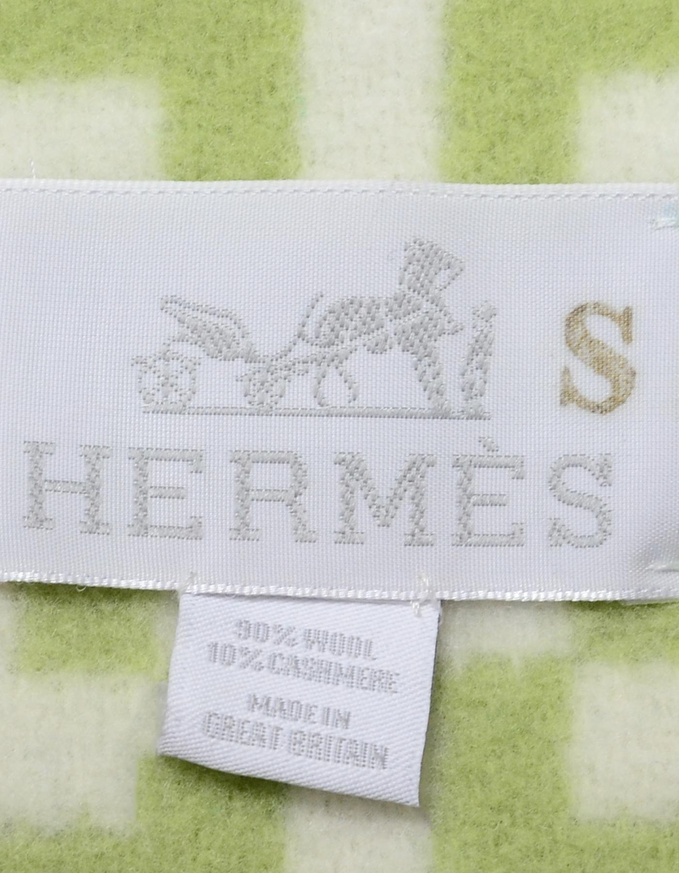 green hermes blanket