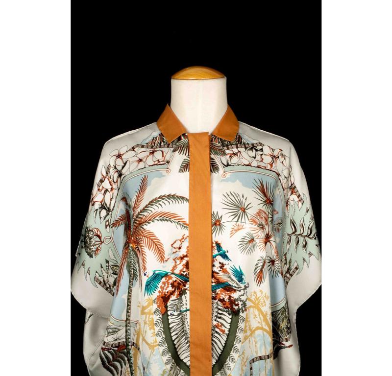 Hermès 'Aloha' Silk Blouse, 2000 1
