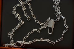 Hermes AlphaKelly Lock Necklace Stirling Silver NEW
