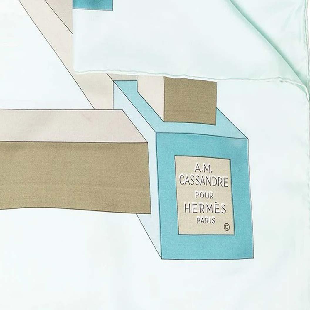 Hermes 'A.M Cassandre' Silk Scarf  In Good Condition For Sale In London, GB