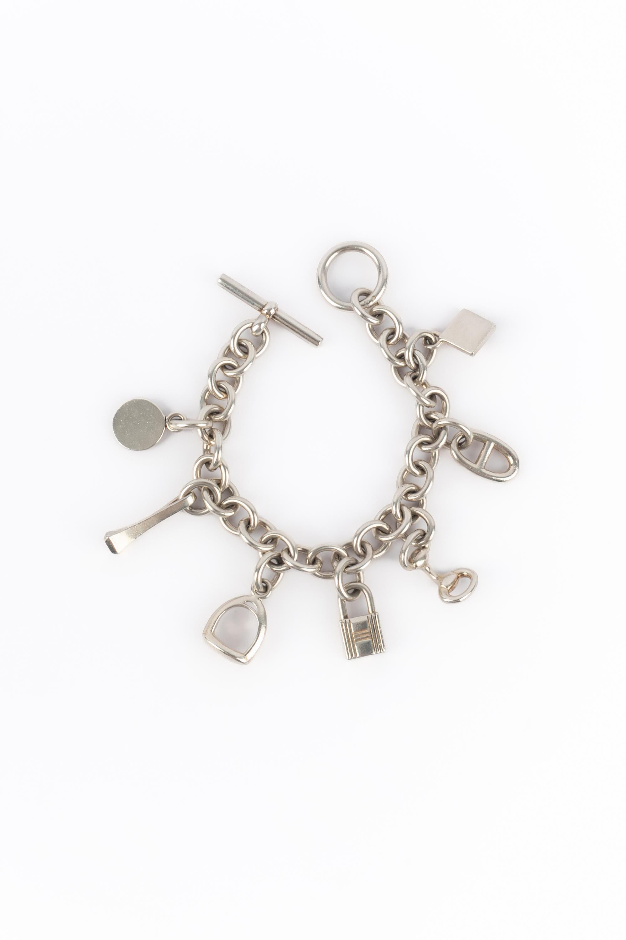 Hermès 'amulet' bracelet In Excellent Condition For Sale In SAINT-OUEN-SUR-SEINE, FR