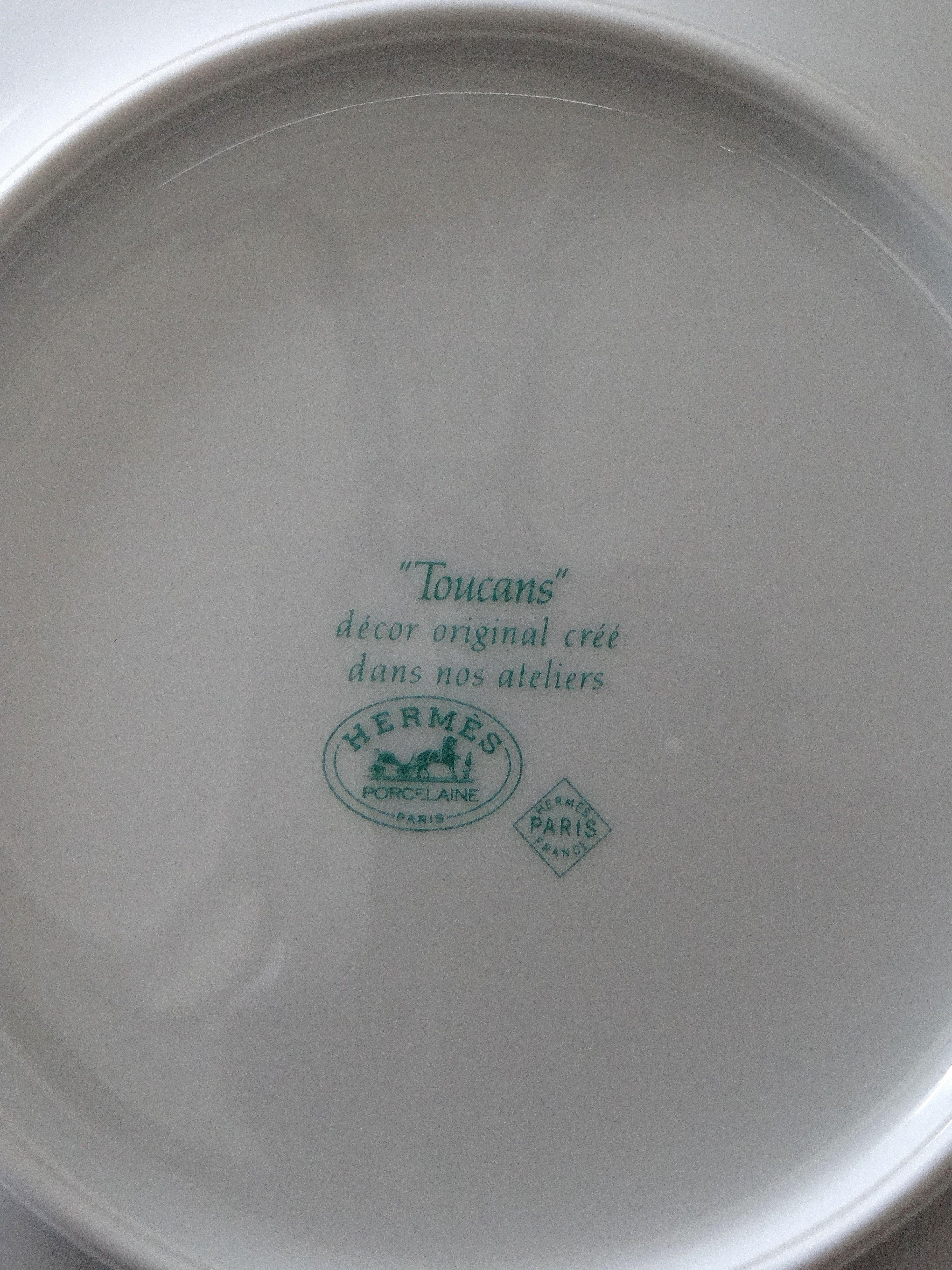 Hermès, an Important Part of Porcelain Tableware Model 
