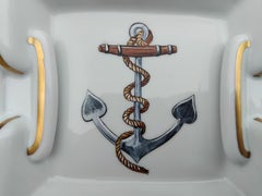 Hermès Anchor Chaine d'Ancre Navy Theme Tray Cigar Ashtray