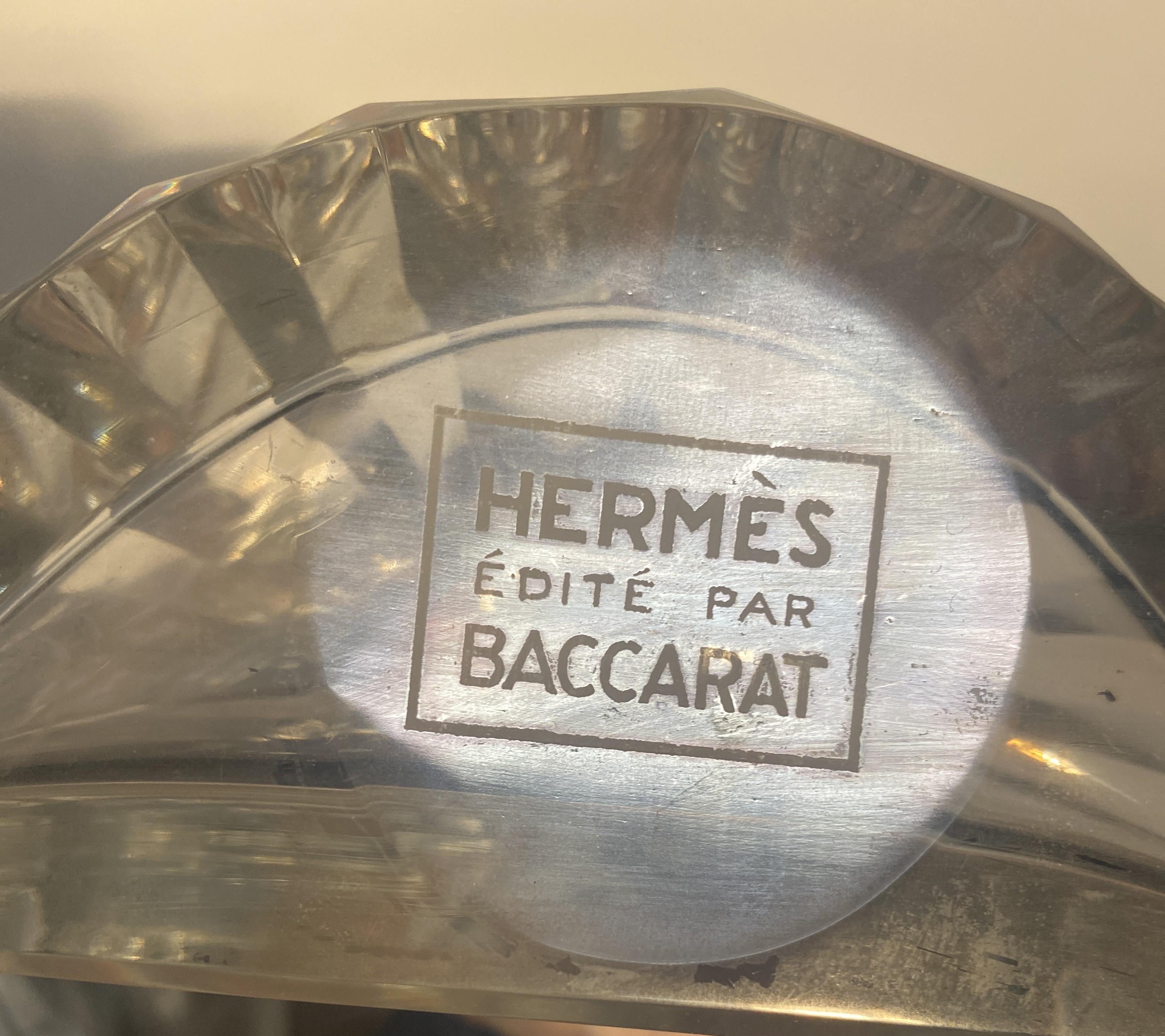 Hermès et  Ensemble de boissons Baccarat , design de Jacques Adnet  Circa 1955 en vente 3