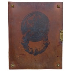 Cartera de cuero Hermès y Paul Jouve con aldaba Medor Ghw RARO