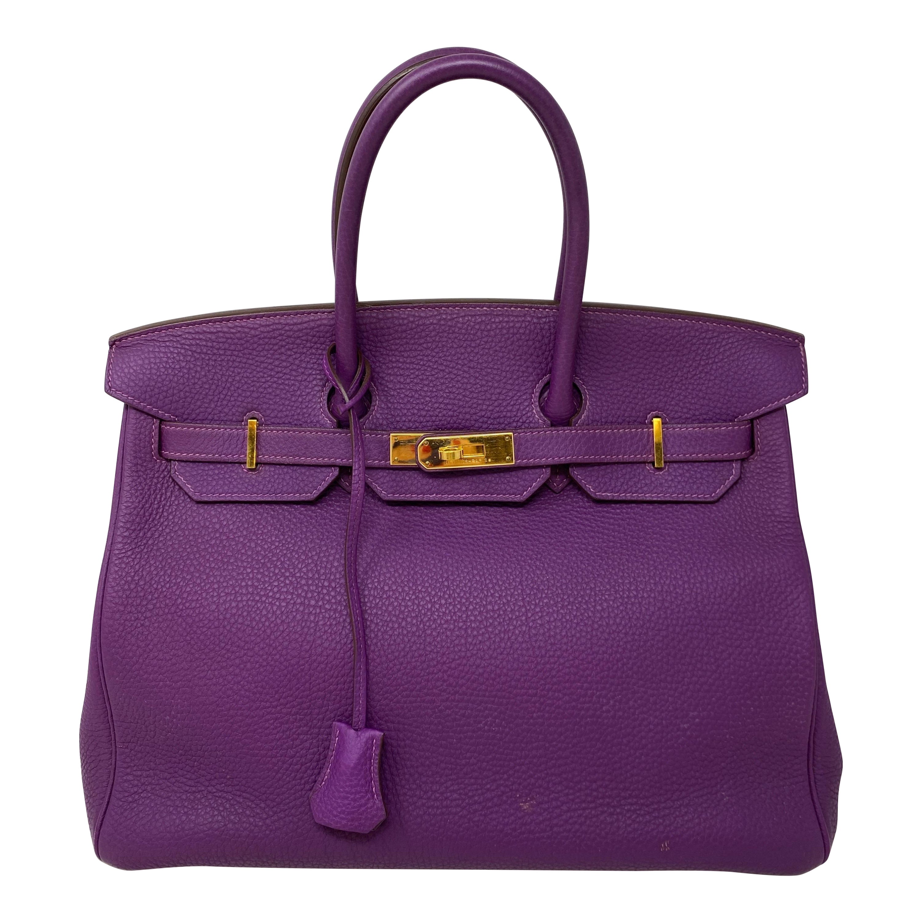 Hermes Anemone Birkin 35 Bag