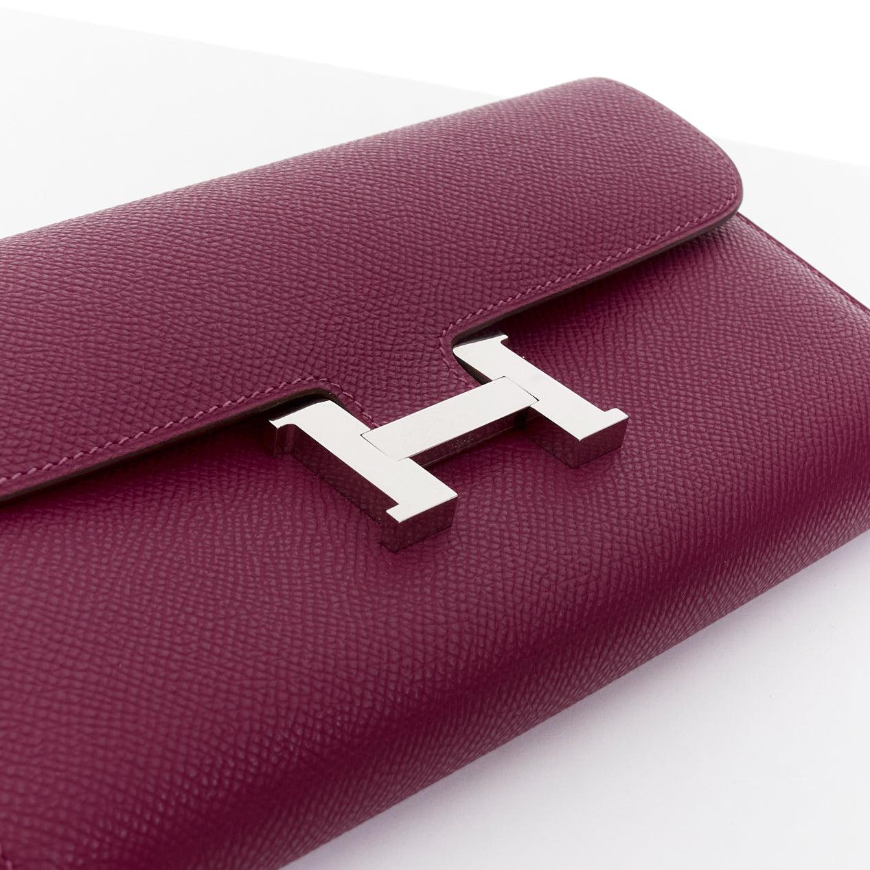HERMES Anémone Epsom Constance palladium pochette portefeuille 1