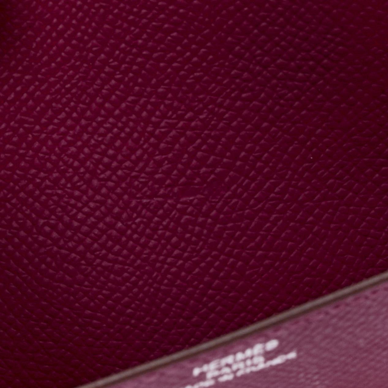 HERMES Anémone Epsom Constance palladium pochette portefeuille 4