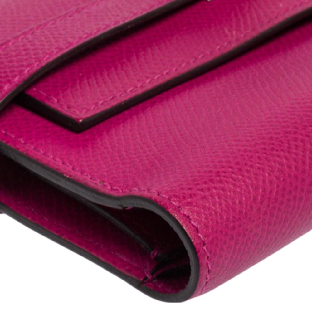 Hermès Anemone Epsom Leather Kelly Classic Wallet 5