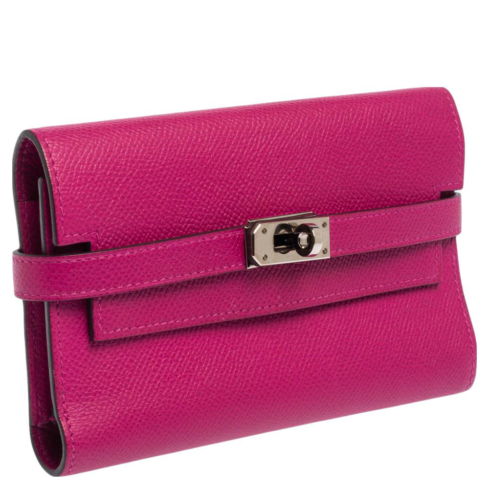 Hermès Anemone Epsom Leather Kelly Classic Wallet 2