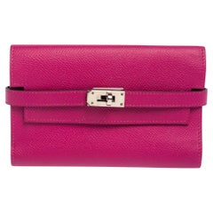Portafoglio Classic Leather di Hermès Anemone Epsom