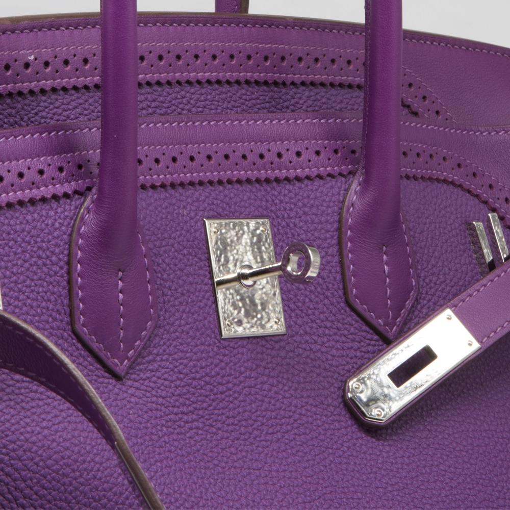 Women's Hermès Anemone Ghillies 35cm Birkin Bag