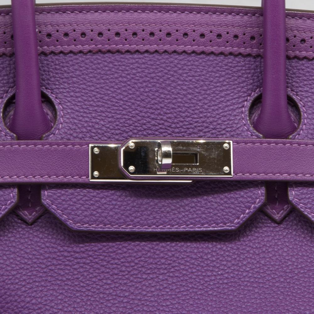 Hermès Anemone Ghillies 35cm Birkin Bag 1