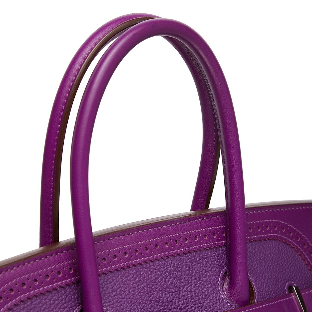 Hermès Anemone Ghillies 35cm Birkin Bag 2