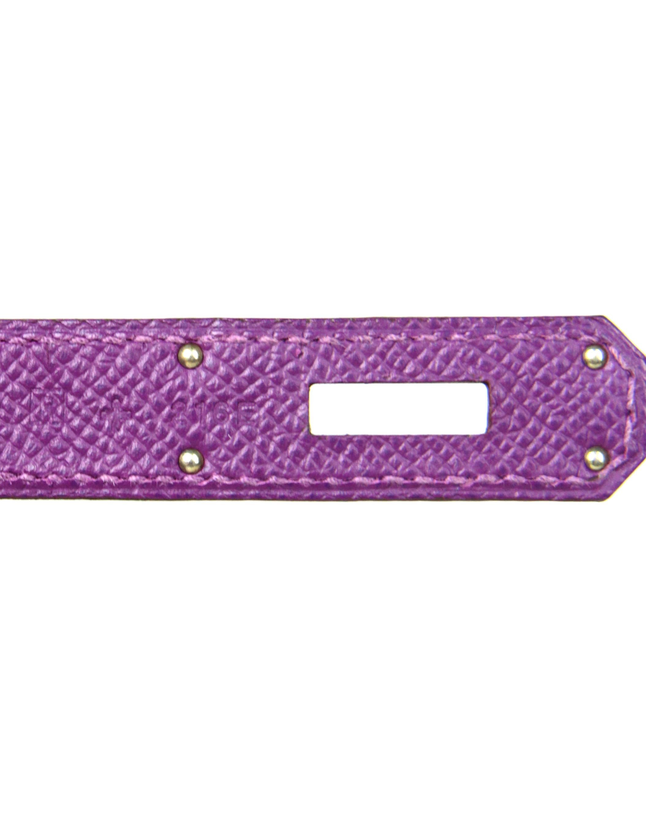 Hermes Anemone Purple Epsom Leather 30cm Birkin Bag w. Palladium Hardware  3