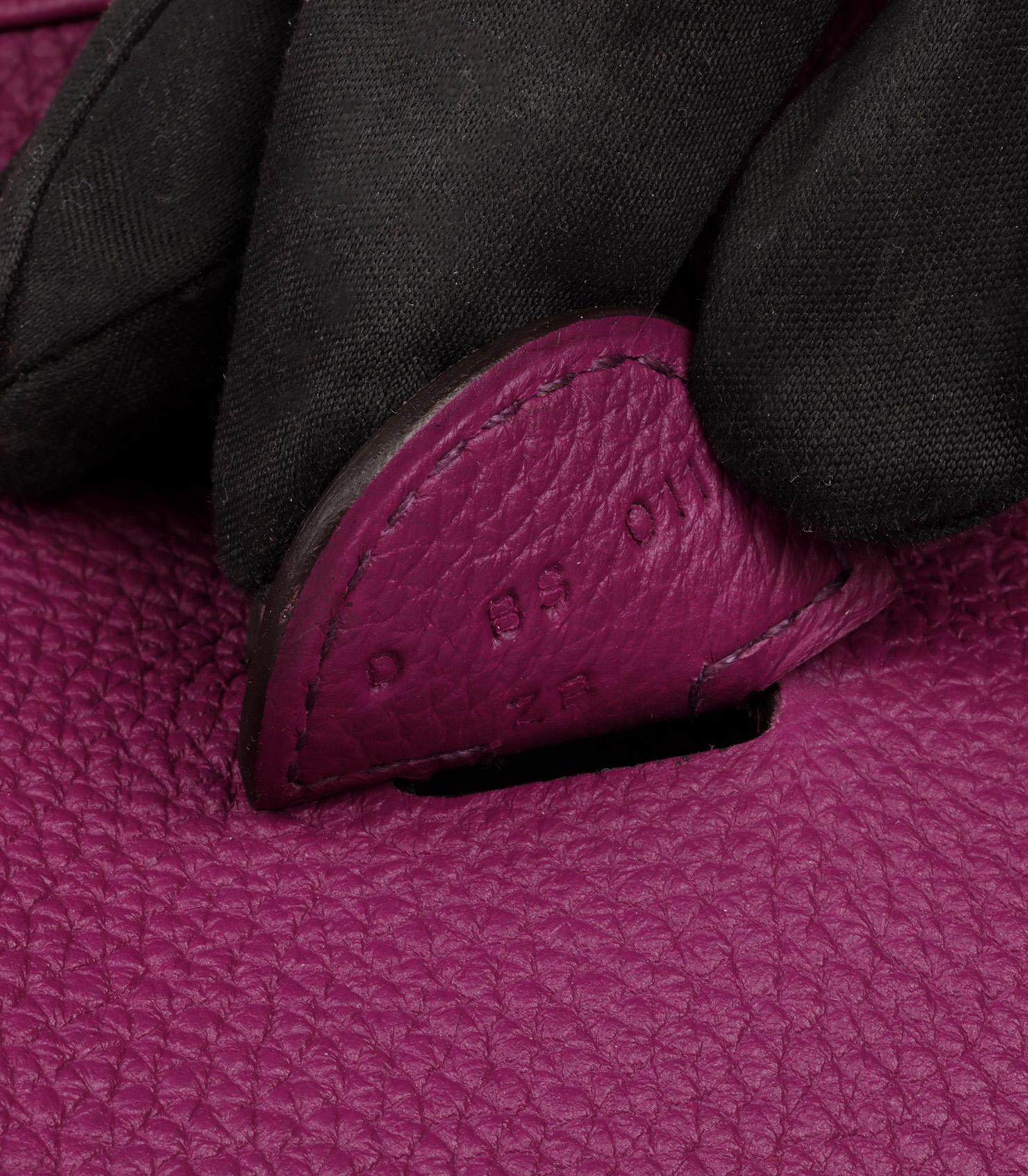 Hermès Anemone Togo Leather Evelyne 29 For Sale 4