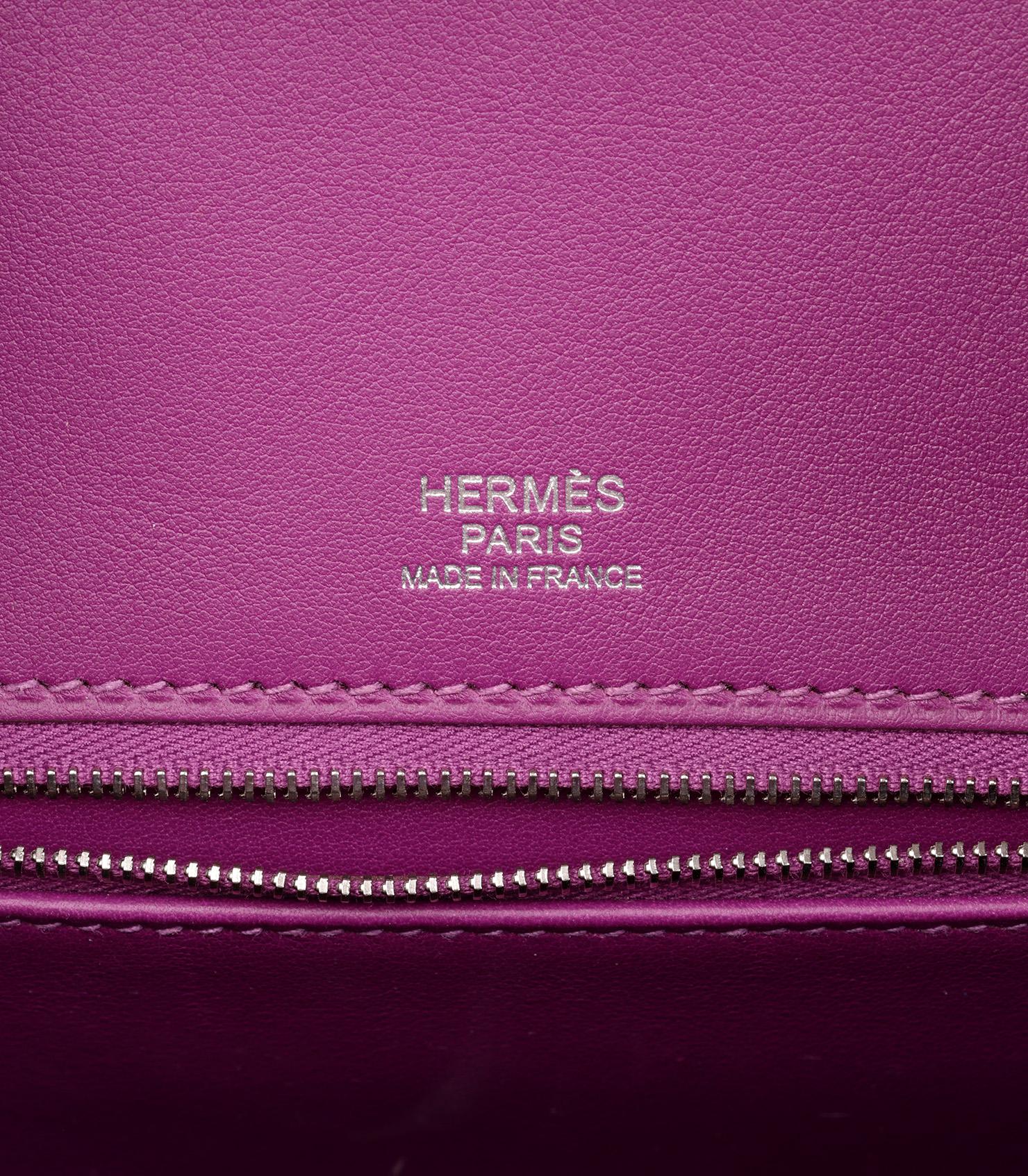 Hermès Anemone Togo & Swift Leather Ghillies Birkin 30cm Retourne 2