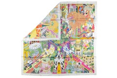 Hermès "Animapolis" Silk Shawl NEW