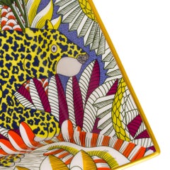 Hermes Animaux Camoufles Tray Limoges Porcelain New w/Box