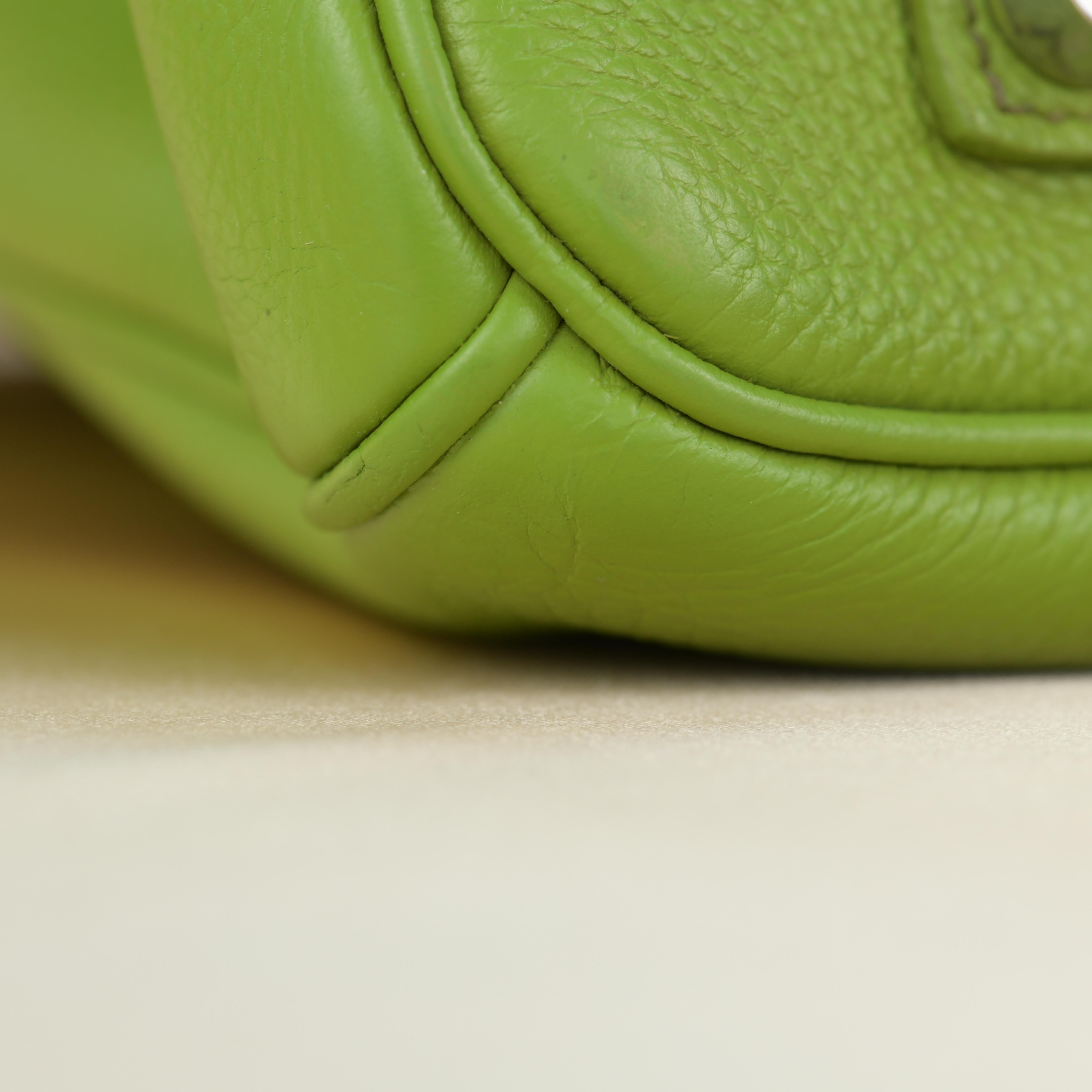 Hermès Anise Green Togo Leather Birkin 35cm with Palladium Hardware For Sale 3