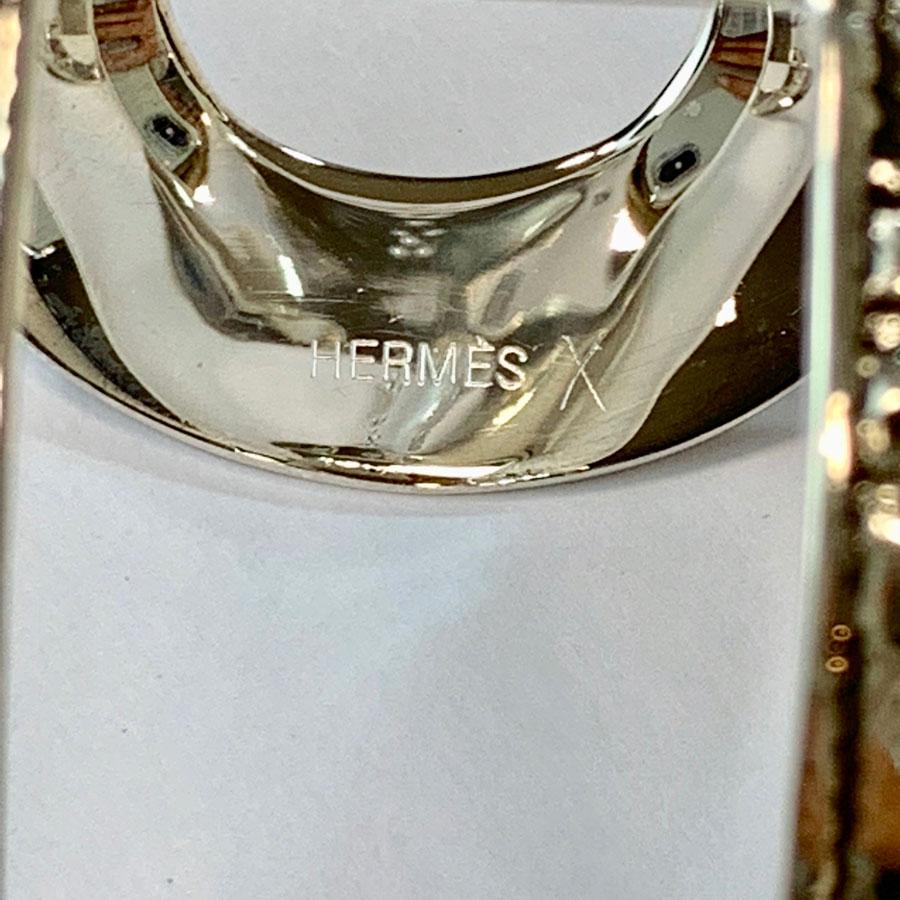 HERMES Ano Touareg Cuff Bracelet in Silver Ag925 Small Model In Excellent Condition In Paris, FR