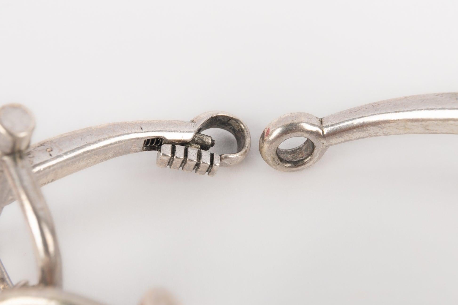 Women's Hermès Antique Silver Bracelet For Sale
