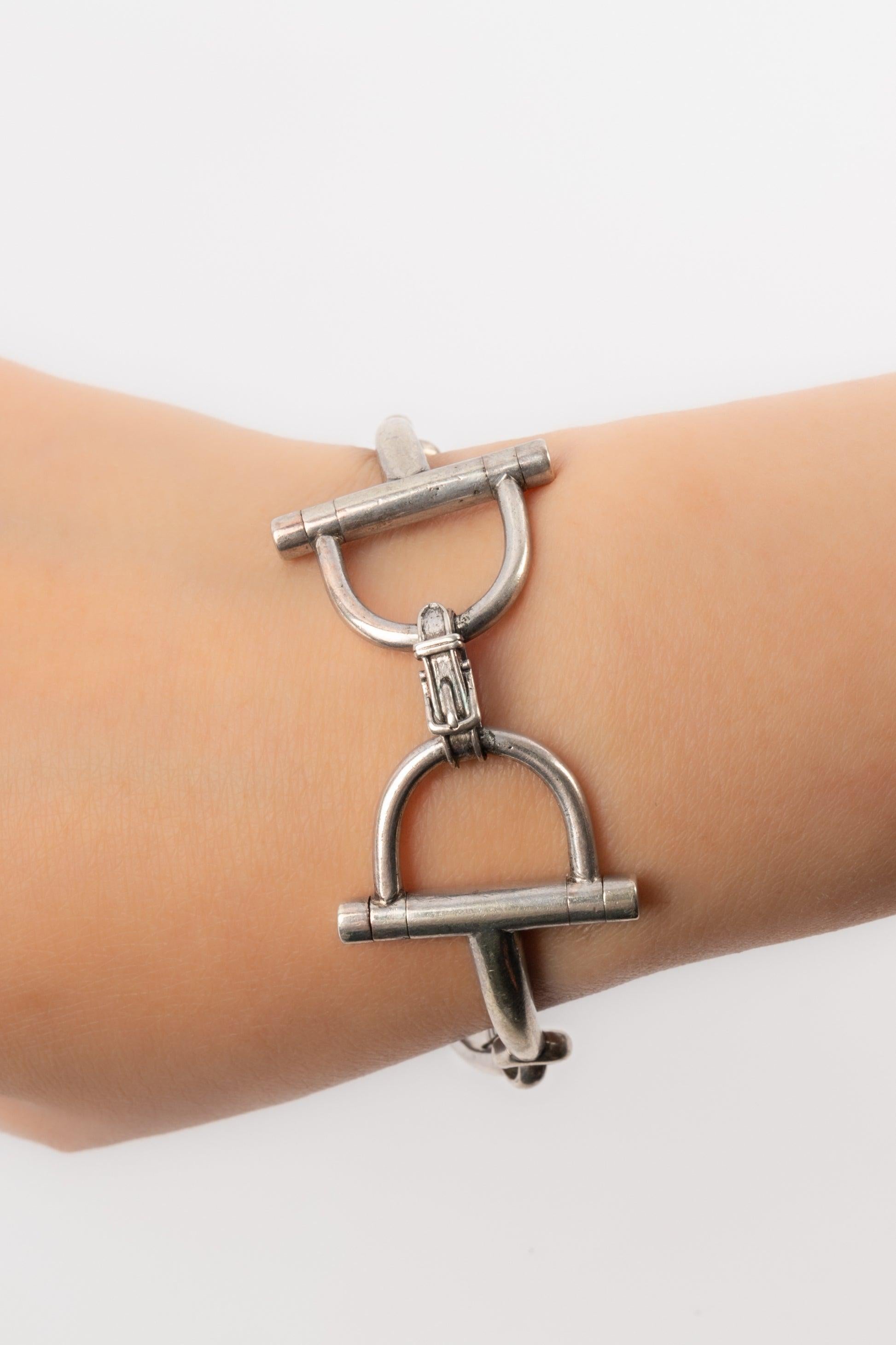 Hermès Antique Silver Bracelet For Sale 4