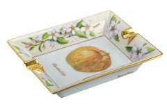 Cenicero de porcelana Hermes Manzana Blanca