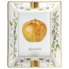 Cenicero de porcelana Hermes Manzana Blanca