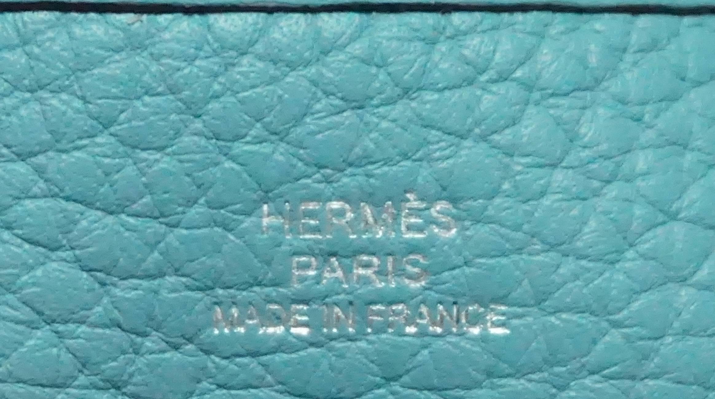 Hermes Aqua Clemence TPM Mini Evelyne - 2016- NEW/NEVER CARRIED 5