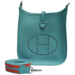 Hermes Aqua Clemence TPM Mini Evelyne - 2016- NEW/NEVER CARRIED