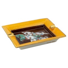 Hermès Arab Horses Porcelain Ashtray