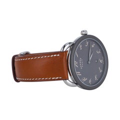 Hermes Arceau 78 Watch Gray Dial Barenia Strap