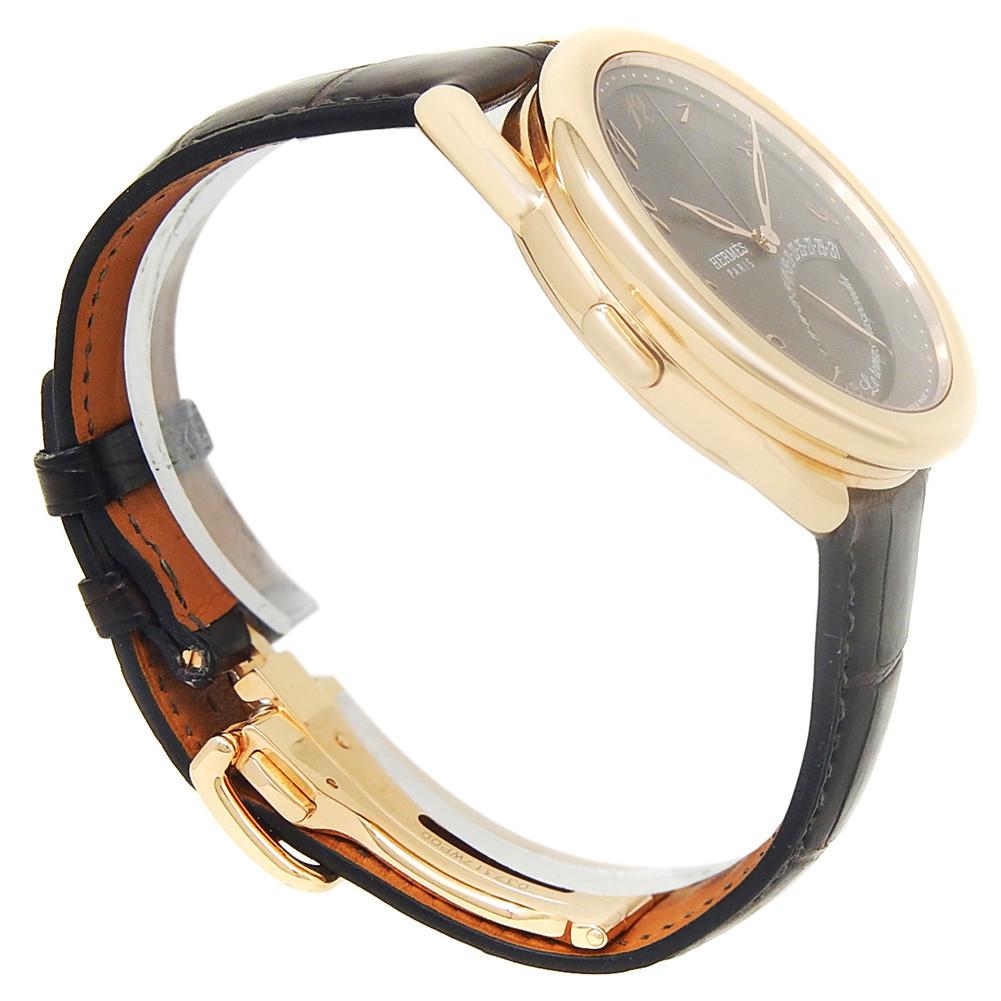  Hermès Arceau AR8.97A:: cadran brun:: certifié et garanti Pour hommes 