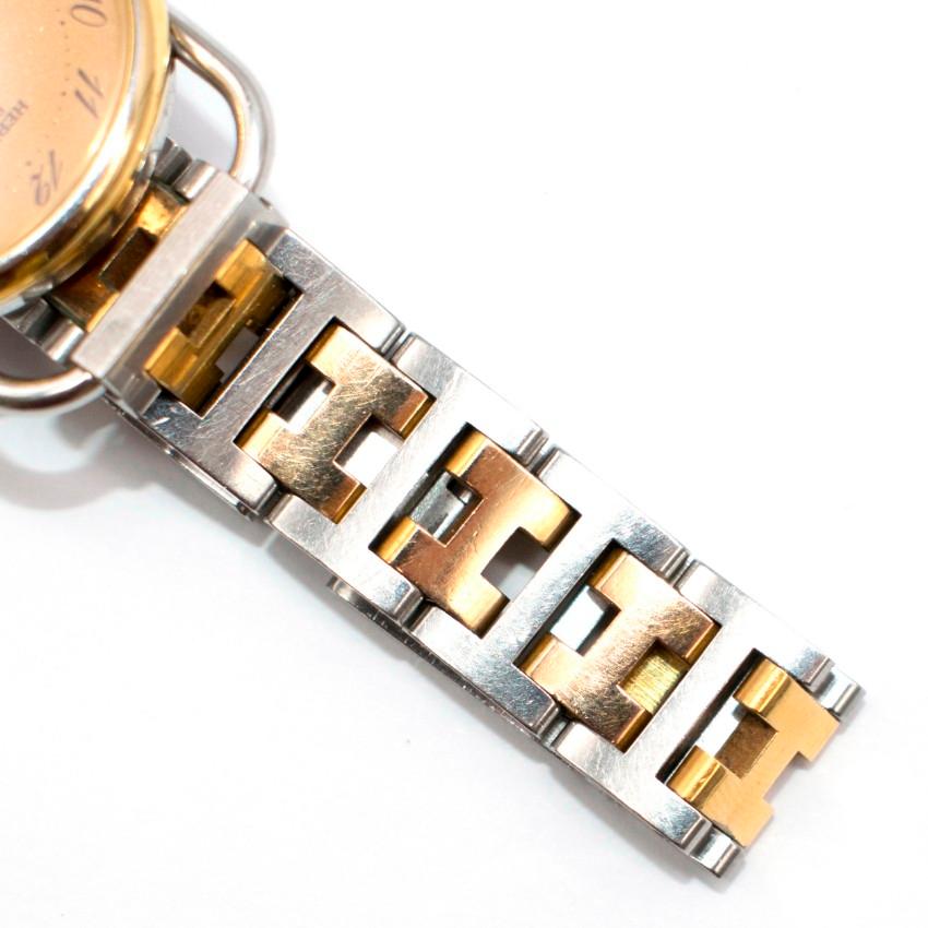 Women's or Men's Hermes Arceau Gold-Plated Steel Two-Tone Watch