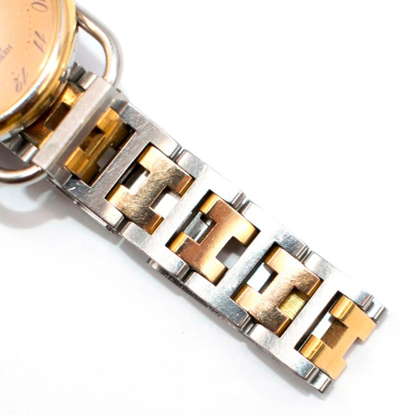 Women's or Men's Hermes Arceau Gold-Plated Steel Two-Tone Watch