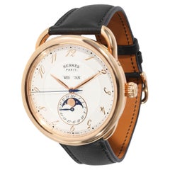 Hermès Montre Arceau Grande Lune en or rose 18 carats pour hommes AR8.870.221.MHA