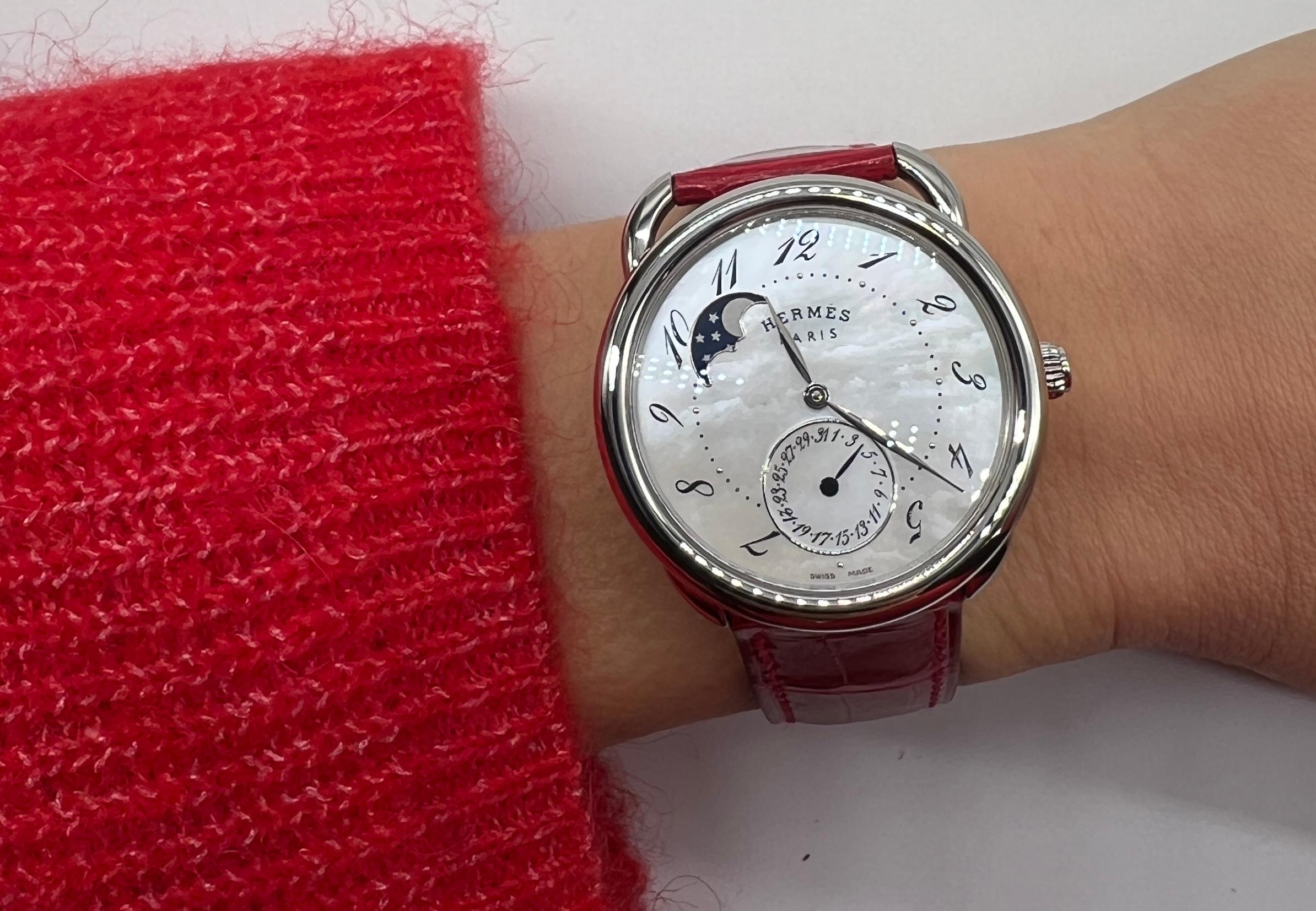 Orologio Hermes Arceau Petite Lune in vendita 2