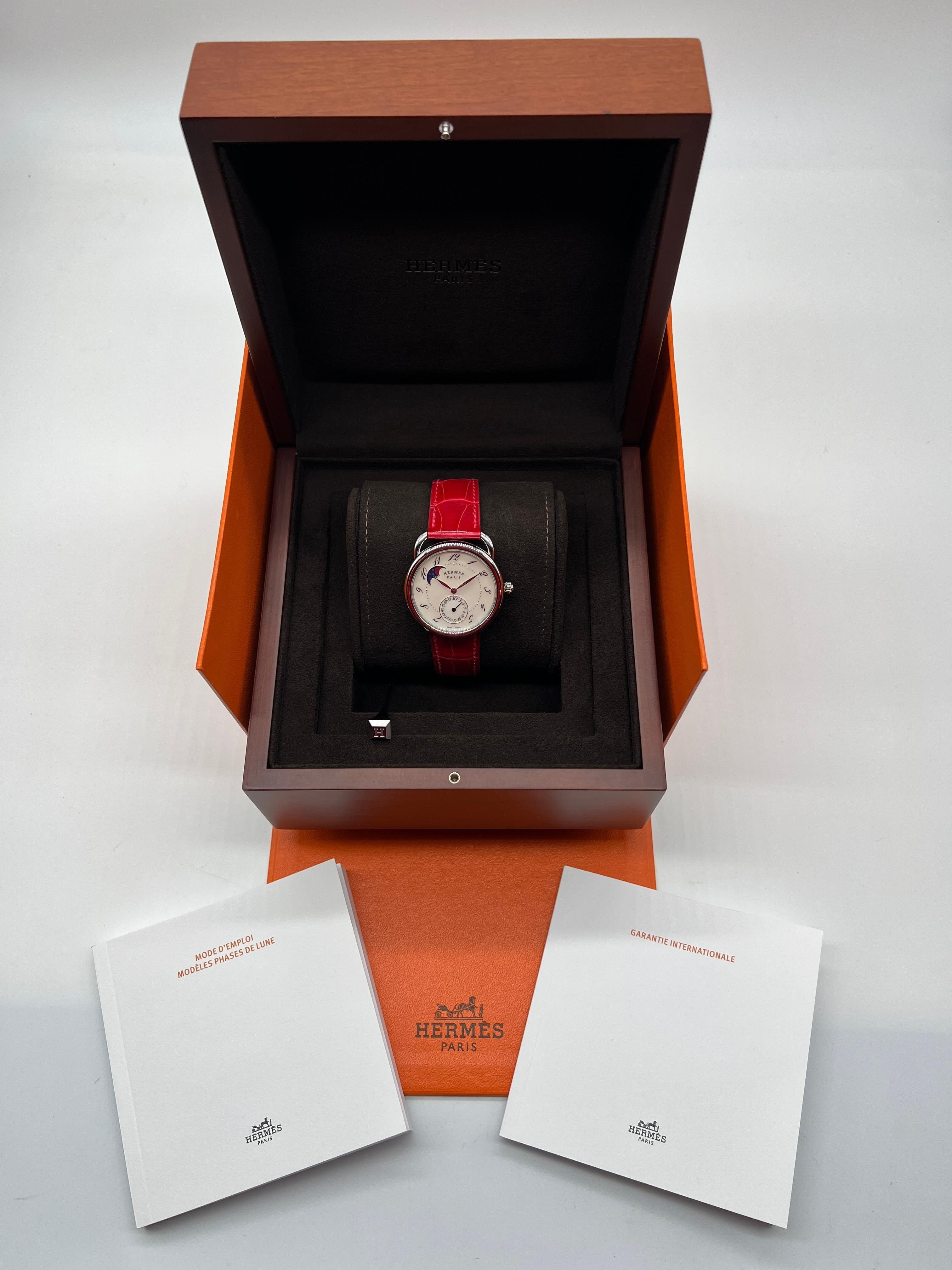 Orologio Hermes Arceau Petite Lune in vendita 4