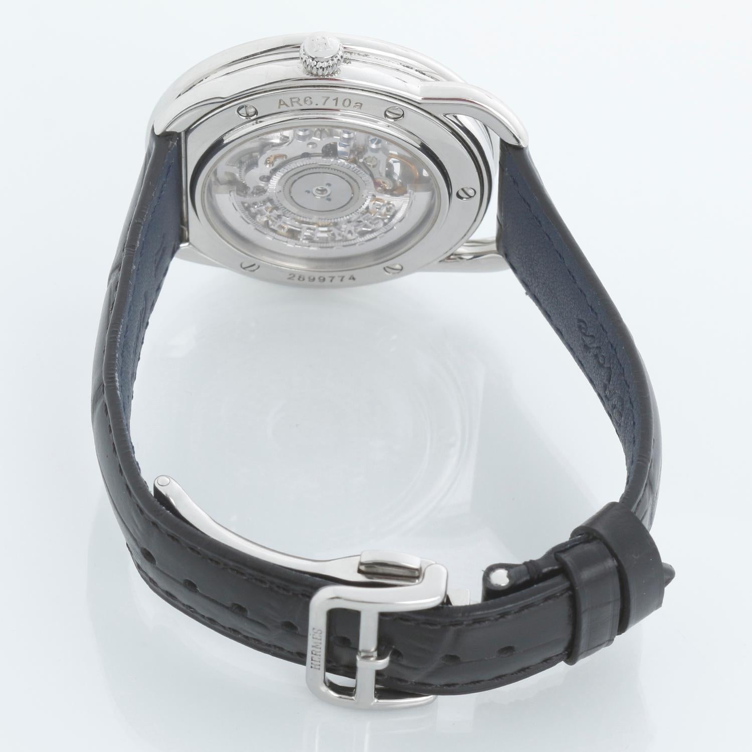 Men's Hermes Arceau Squelette Automatic Watch AR6.710A For Sale