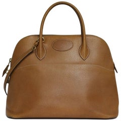 Hermes Ardennes Gold Cow Leather Bolide 35 Bag